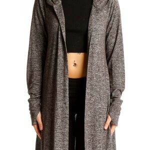 Athleta Longline Cardigan-with hood